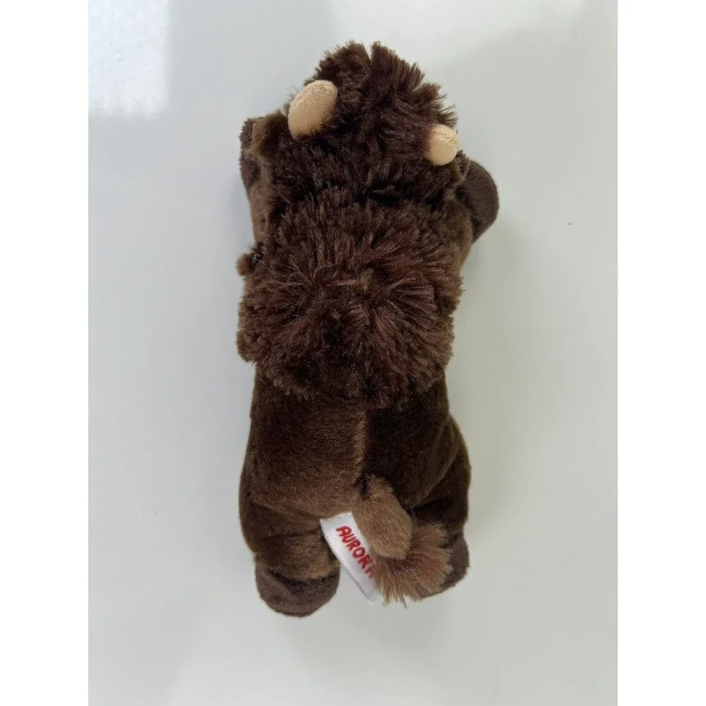 Aurora Stuffed Animal Plush Bison Buffalo Bean Bag Toy Gift 8”